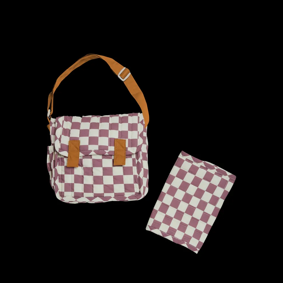 Cheap Olli Ella Carrie Convertible Changing Set - Plum Check