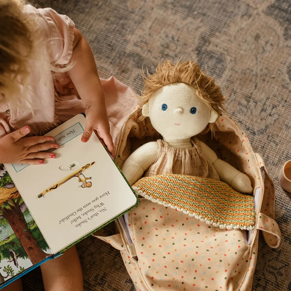 Online Olli Ella Dinkum Dolls Carry Cot - Gumdrop