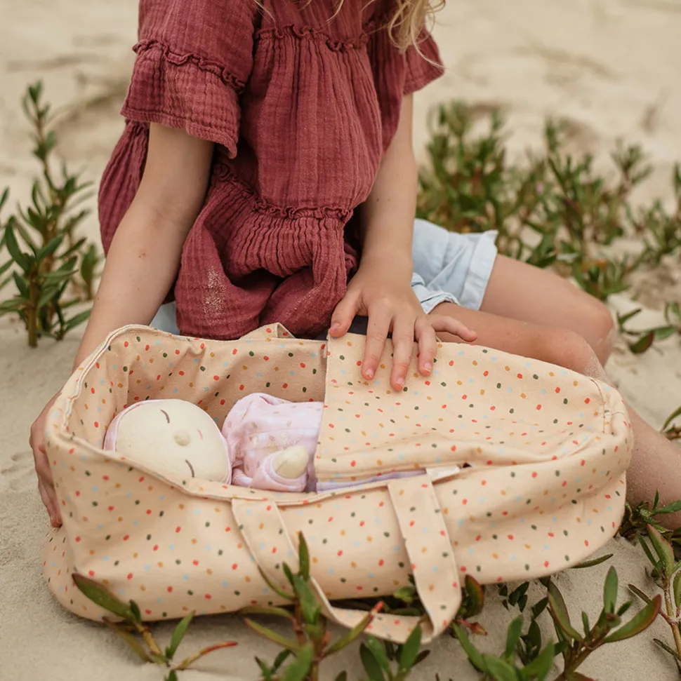 Online Olli Ella Dinkum Dolls Carry Cot - Gumdrop