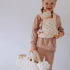 Best Olli Ella Dinkum Dolls Carry Cot - Rainbow Print
