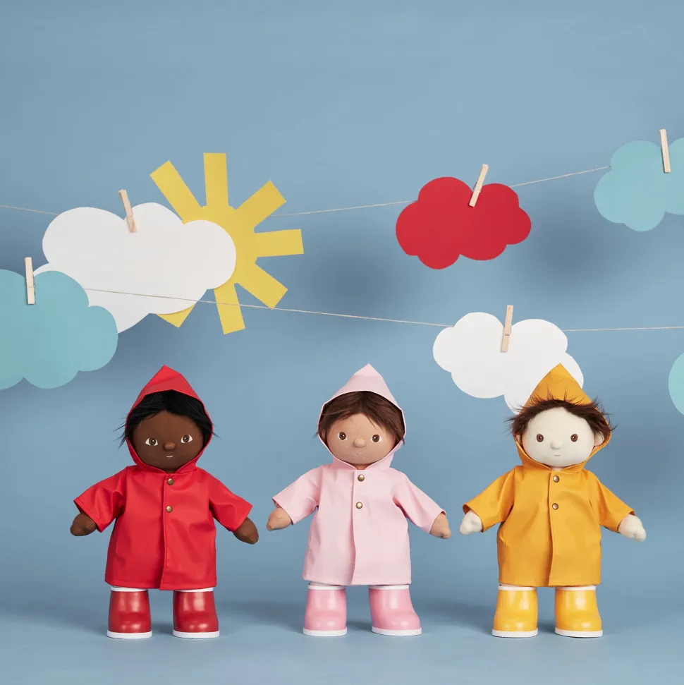 Fashion Olli Ella Dinkum Dolls Rainy Play Set - Red