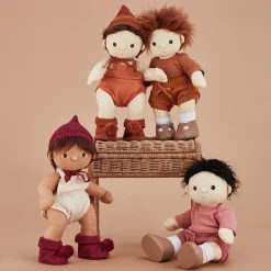 Flash Sale Olli Ella Dinkum Dolls Snuggly Set - Berry