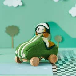 Best Olli Ella Holdie Dog-Go - Racer Boy - Green