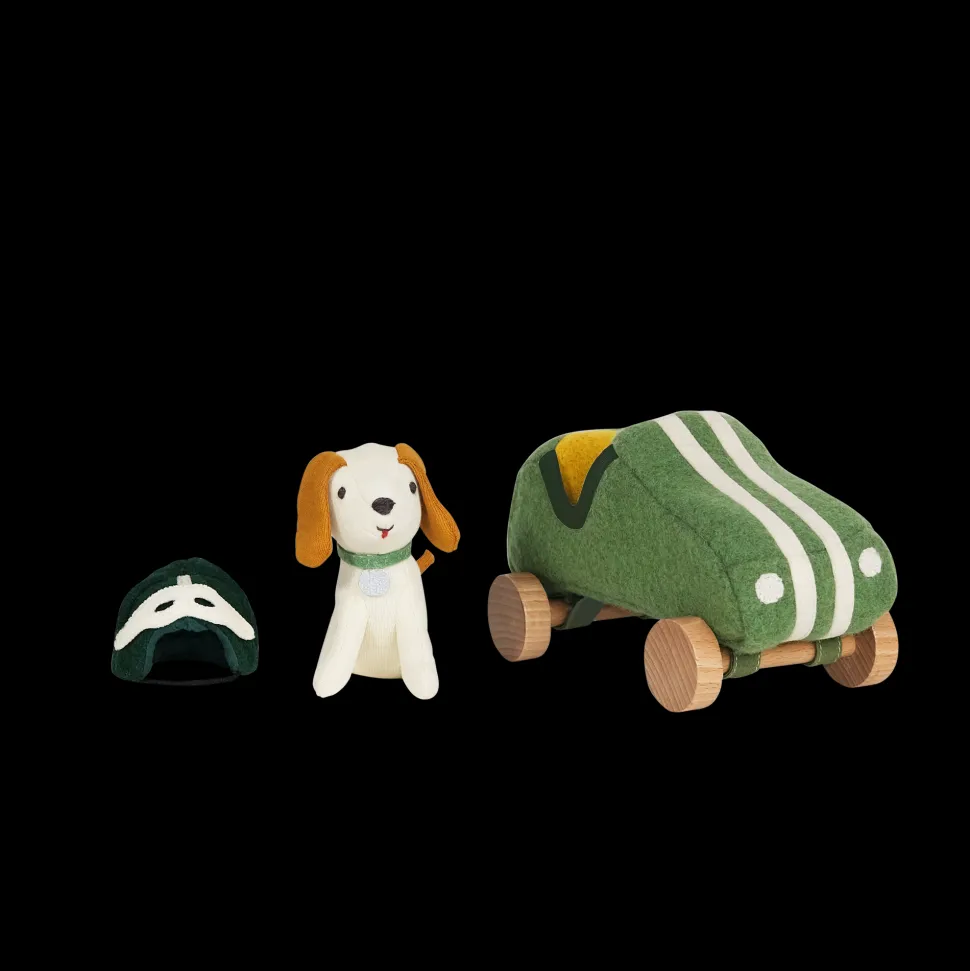 Best Olli Ella Holdie Dog-Go - Racer Boy - Green