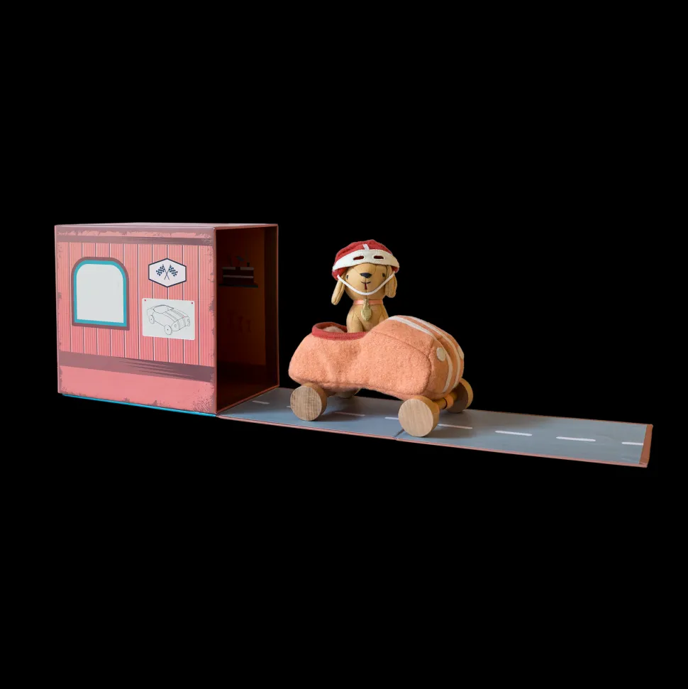 Outlet Olli Ella Holdie Dog-Go - Racer Girl - Pink