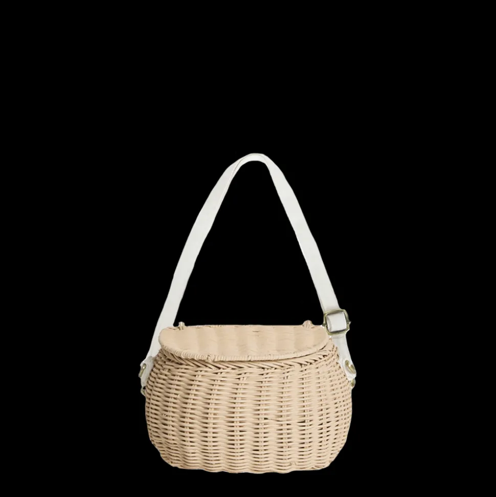 Clearance Olli Ella Mini Chari Rattan Bag - Straw