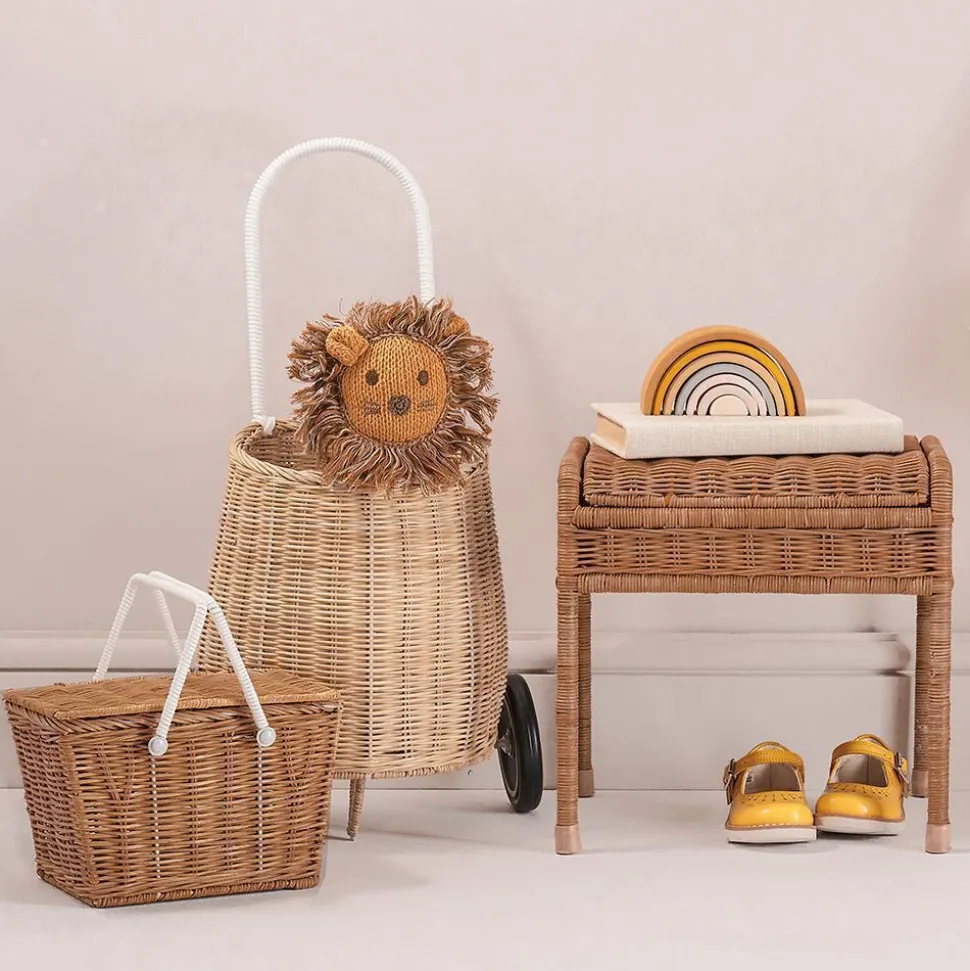 Clearance Olli Ella Piki Rattan Basket - Natural