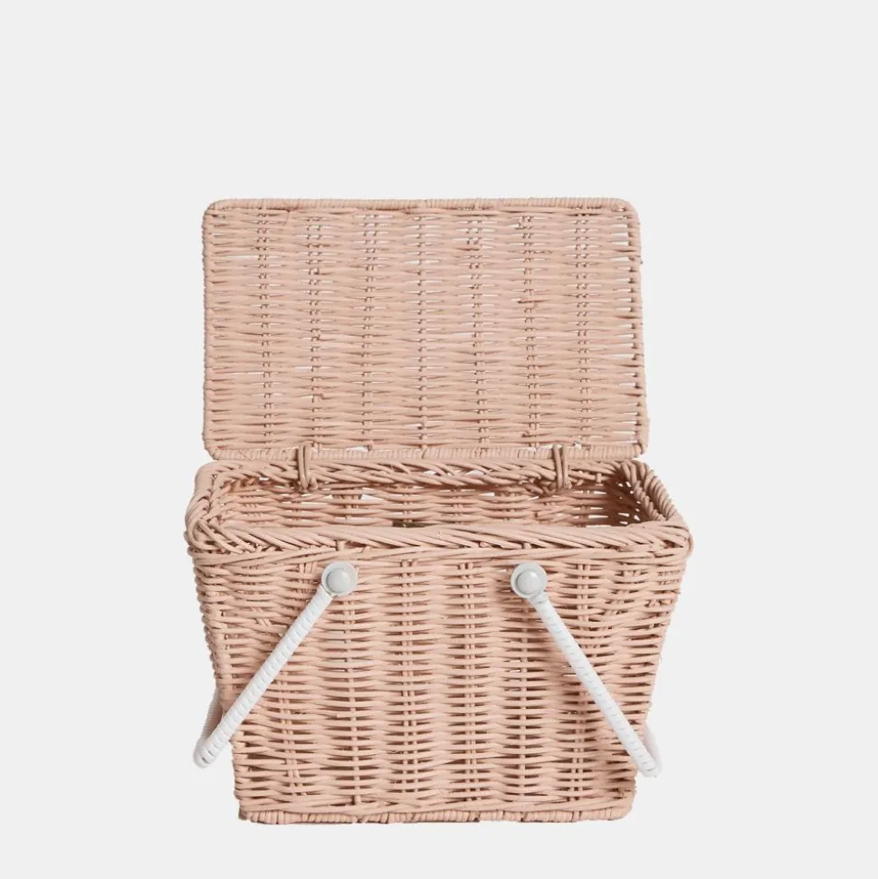 Cheap Olli Ella Piki Rattan Basket - Rose