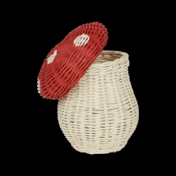 Discount Olli Ella Porcini Basket - Red