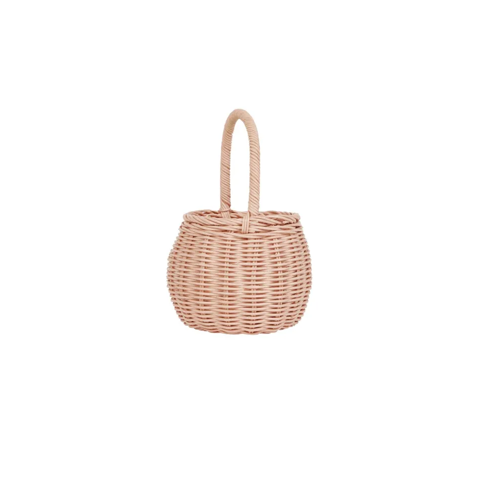 Clearance Olli Ella Rattan Berry Basket - Rose
