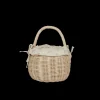 Outlet Olli Ella Rattan Berry Basket with Lining - Pansy