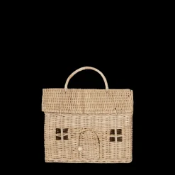 Hot Olli Ella Rattan Casa Clutch - Straw