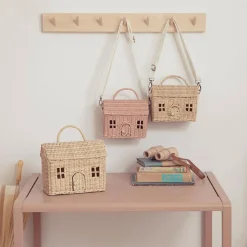 Hot Olli Ella Rattan Casa Clutch - Straw