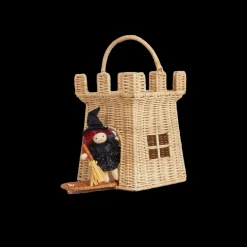 New Olli Ella Rattan Castle Bag