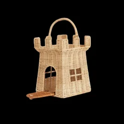 New Olli Ella Rattan Castle Bag