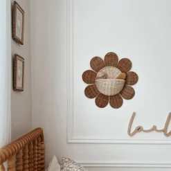 Store Olli Ella Rattan Daisy Wall Basket