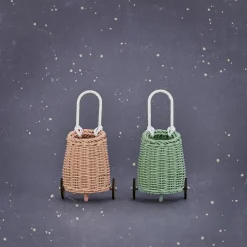 Store Olli Ella Rattan Doll Luggy - Rose