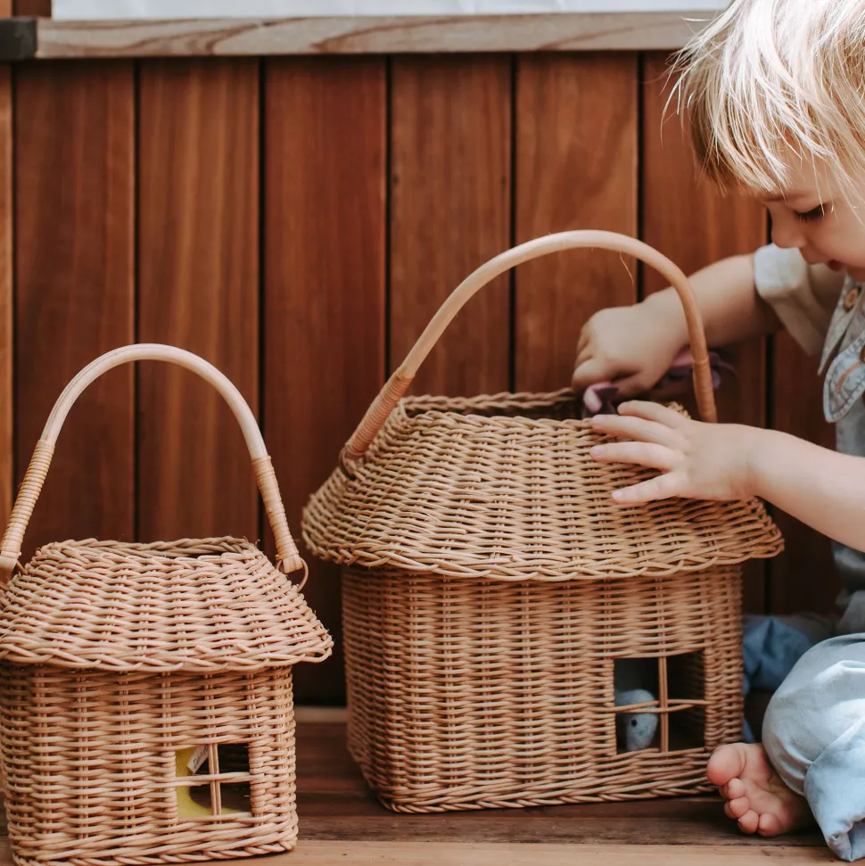 Store Olli Ella Rattan Hutch Small Basket