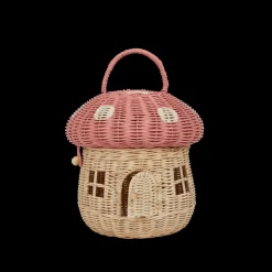 Outlet Olli Ella Rattan Mushroom Basket - Musk