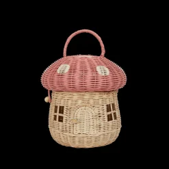 Outlet Olli Ella Rattan Mushroom Basket - Musk