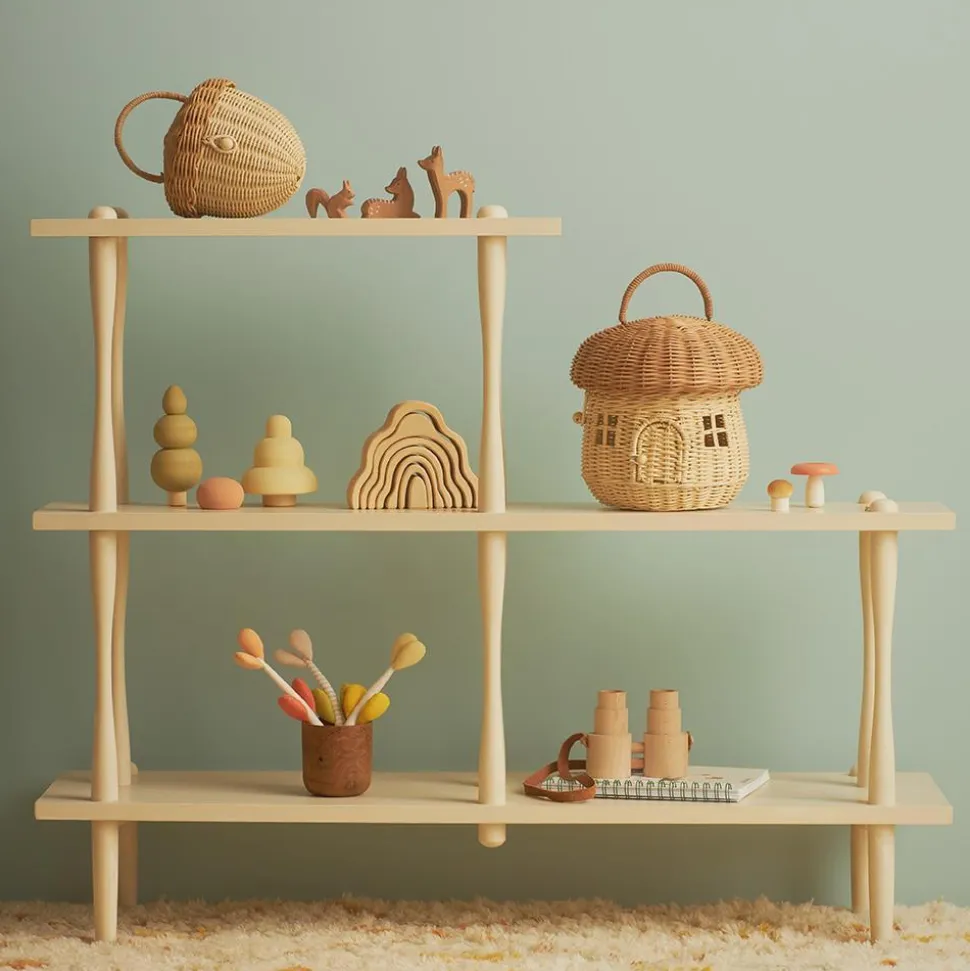 Cheap Olli Ella Rattan Mushroom Basket - Natural