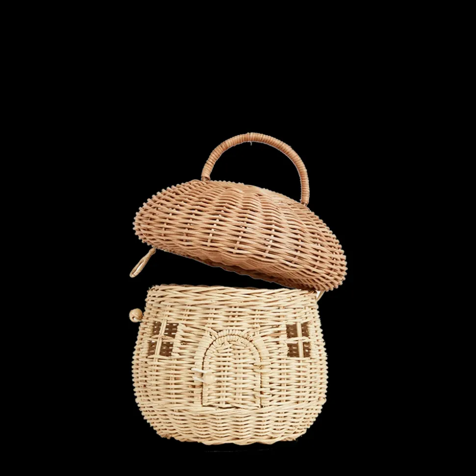 Cheap Olli Ella Rattan Mushroom Basket - Natural