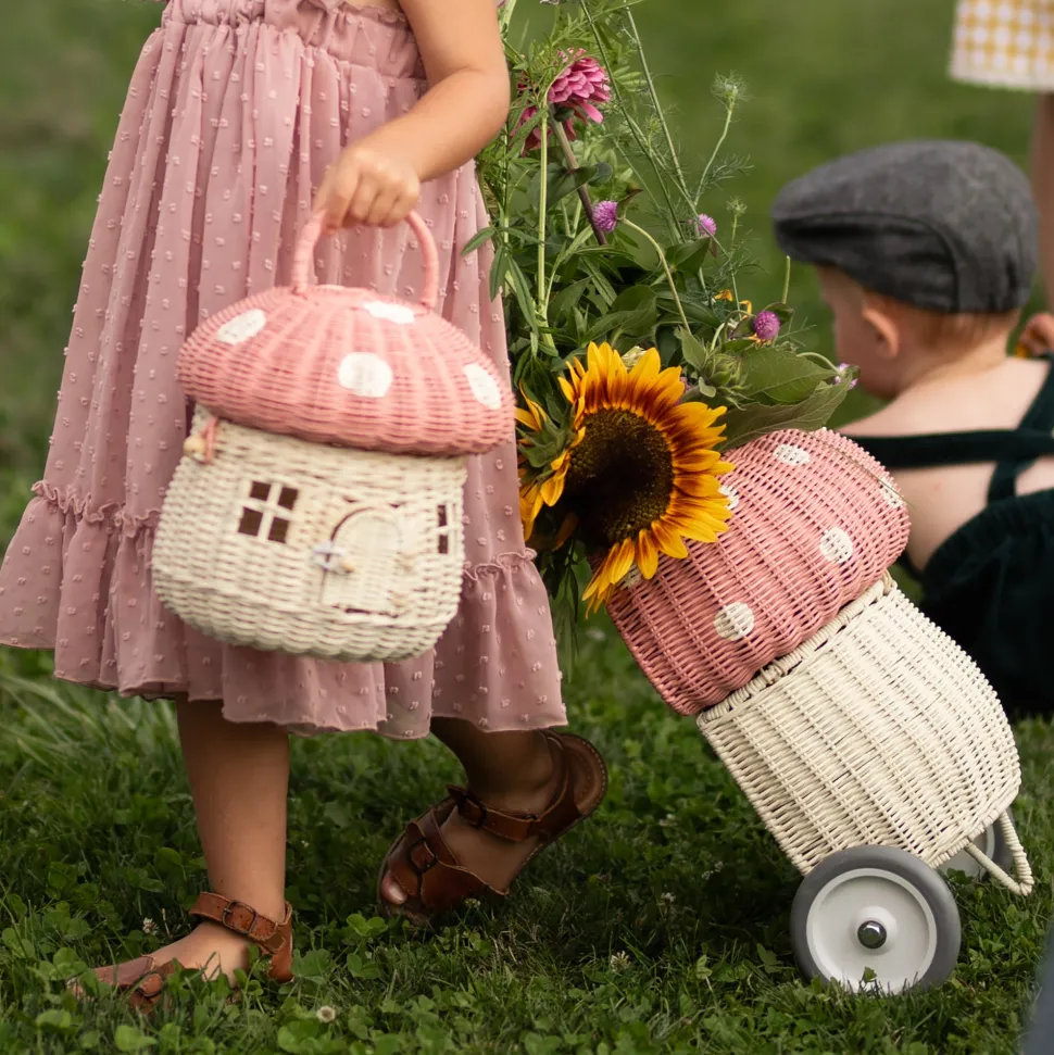 Discount Olli Ella Rattan Mushroom Luggy - Musk