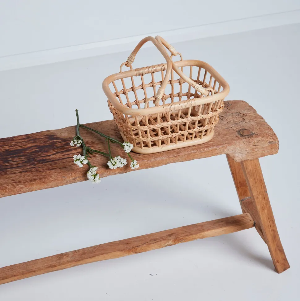 Fashion Olli Ella Rattan Tarry Basket - Wheat