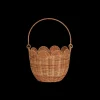 Store Olli Ella Rattan Tulip Carry Basket - Natural