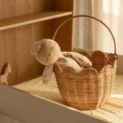 Store Olli Ella Rattan Tulip Carry Basket - Natural