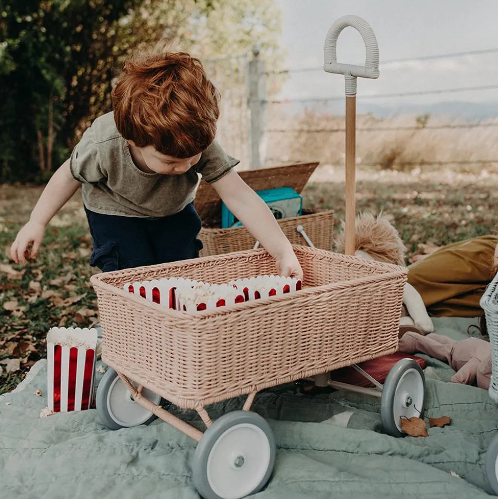 Online Olli Ella Rattan Wonder Wagon - Rose