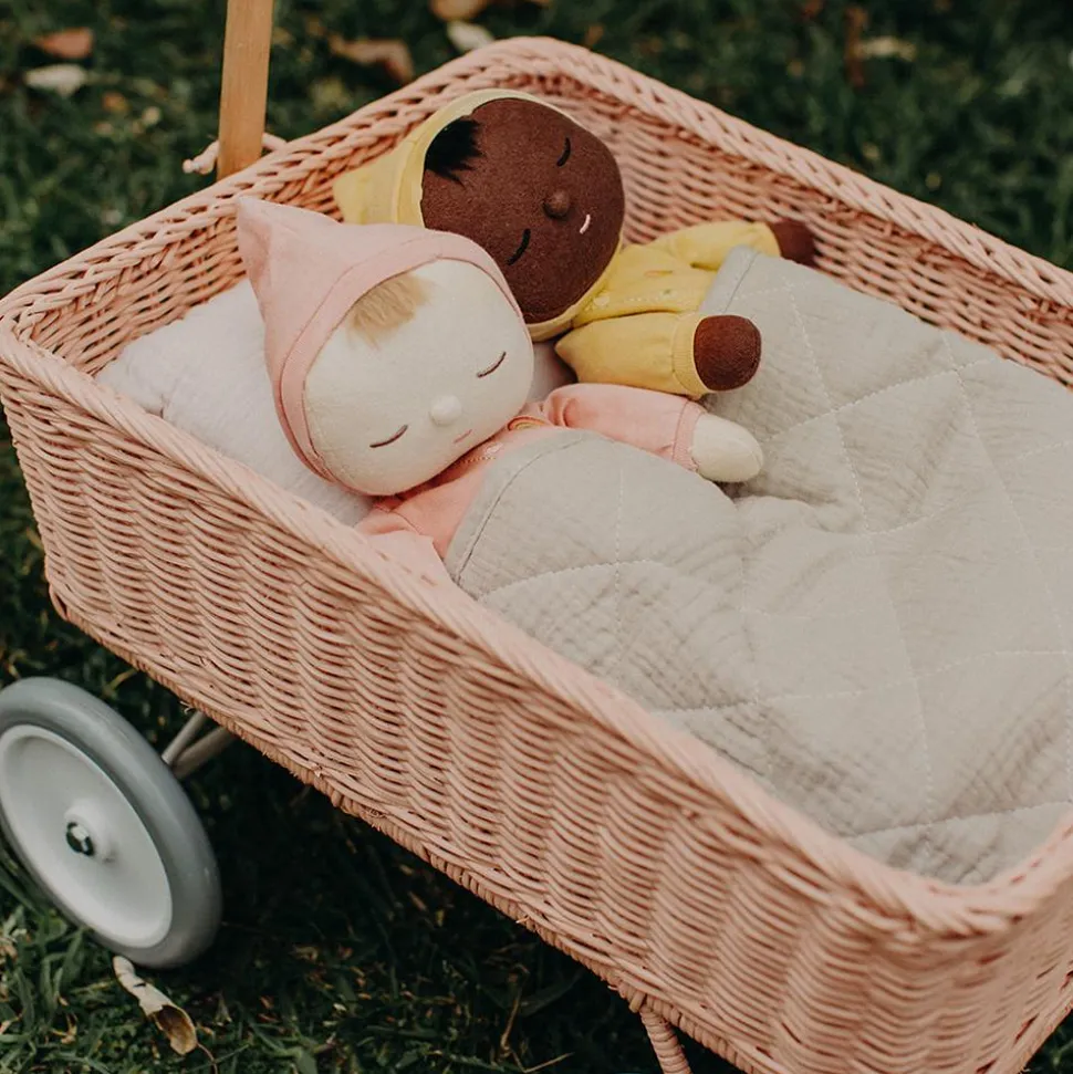 Online Olli Ella Rattan Wonder Wagon - Rose