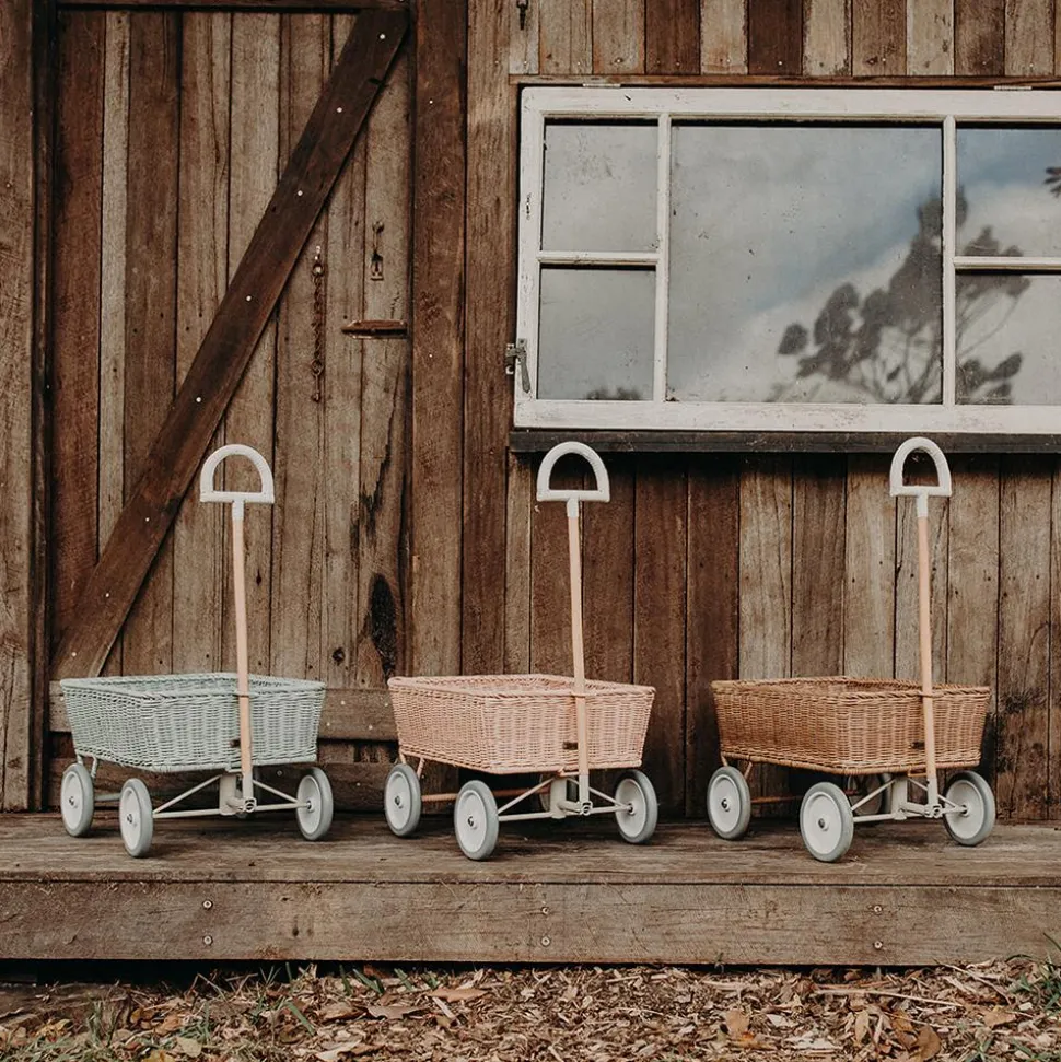Online Olli Ella Rattan Wonder Wagon - Rose