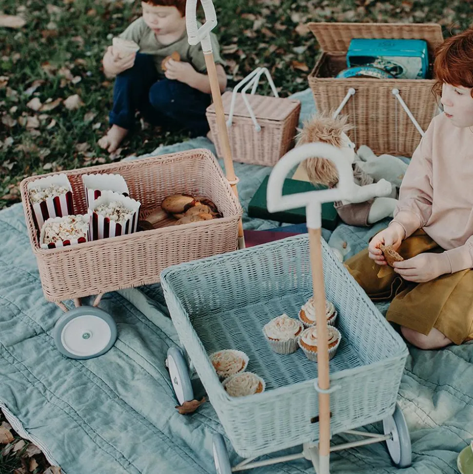 Online Olli Ella Rattan Wonder Wagon - Rose