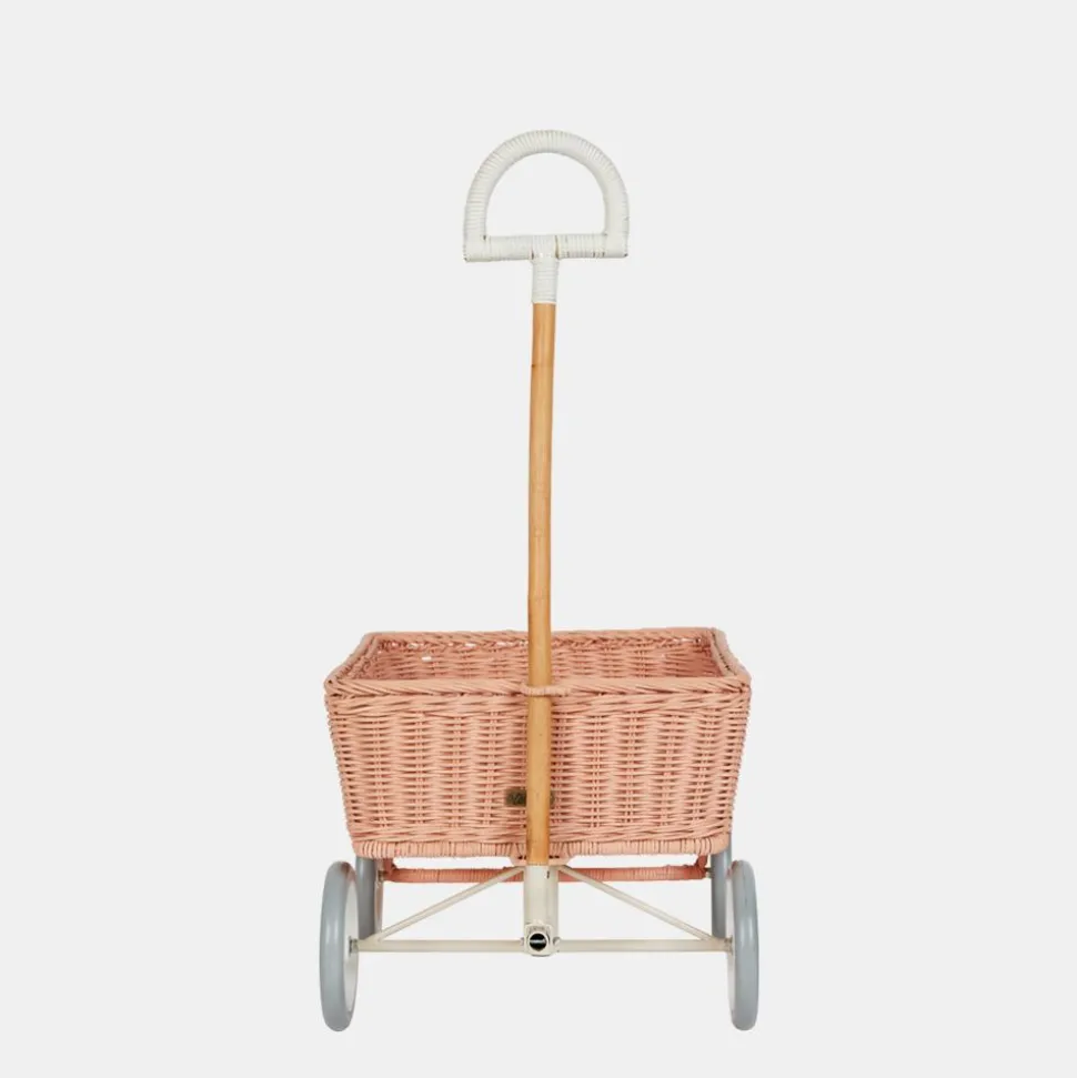 Online Olli Ella Rattan Wonder Wagon - Rose