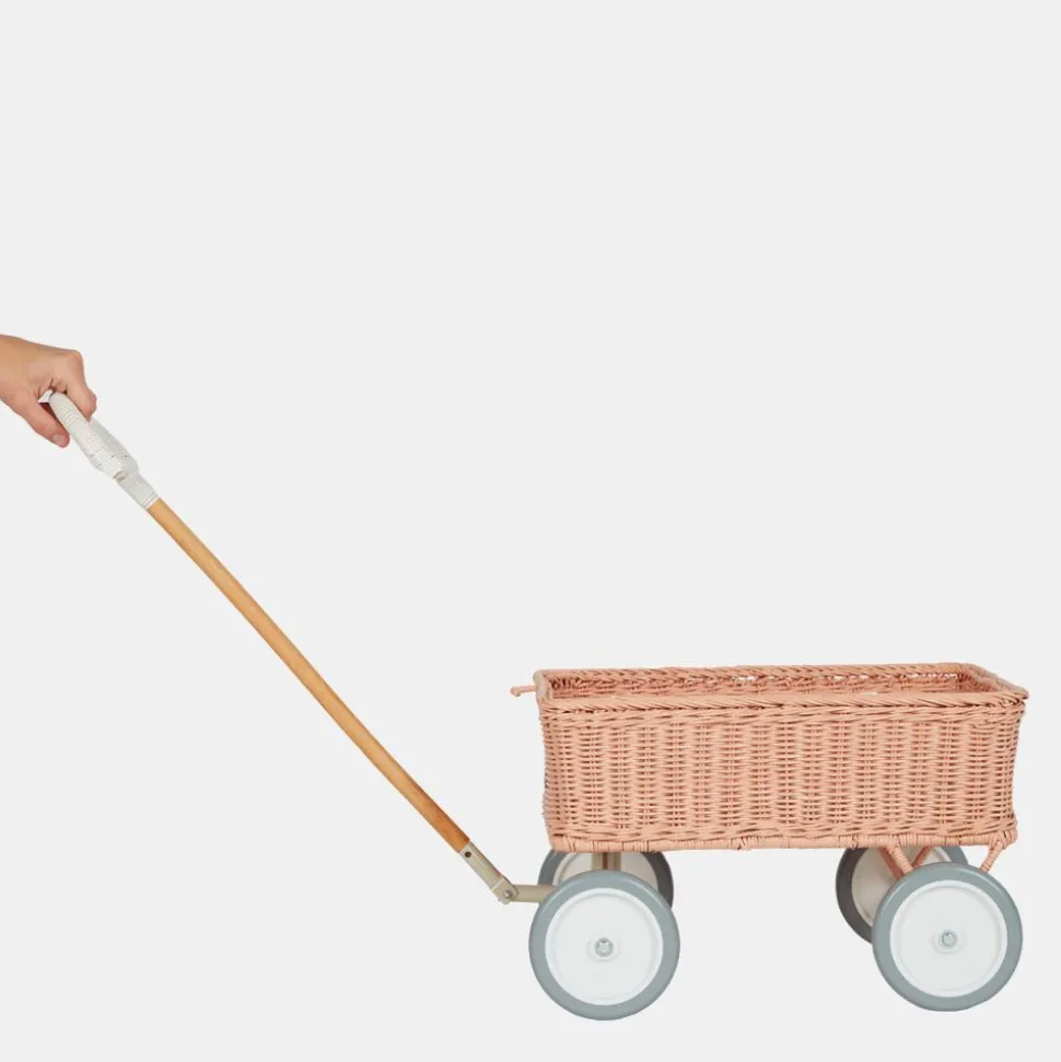 Online Olli Ella Rattan Wonder Wagon - Rose
