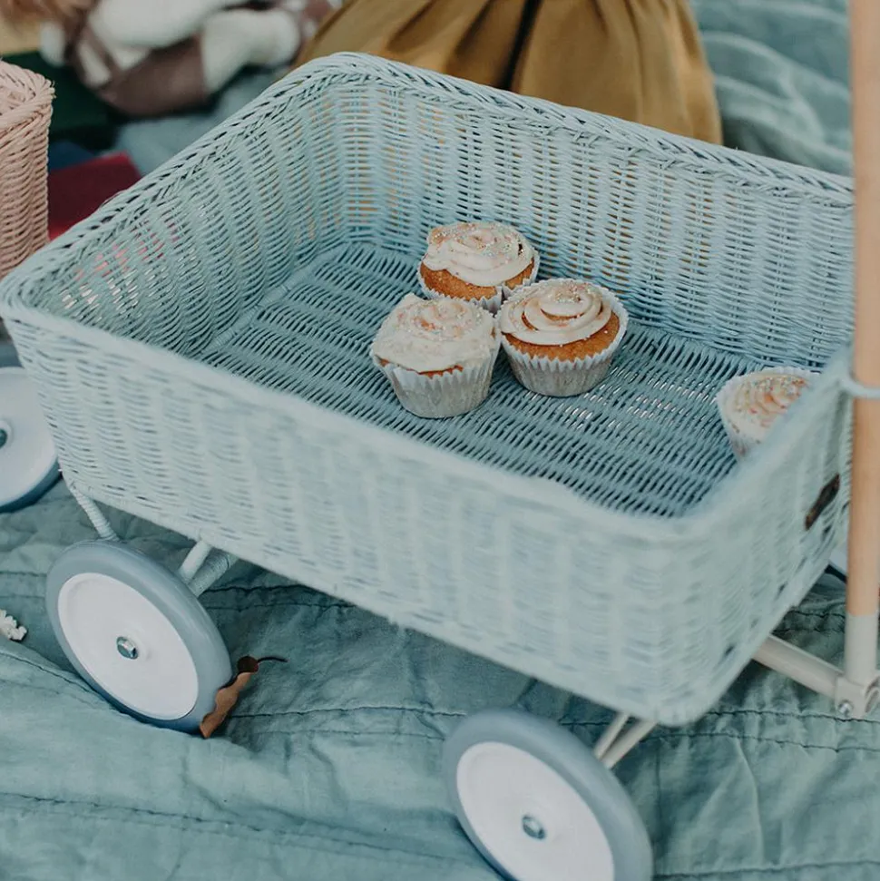 Best Sale Olli Ella Rattan Wonder Wagon - Vintage Blue