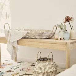 Store Olli Ella Reva Seagrass Changing Basket - Natural