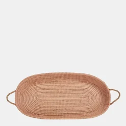 Sale Olli Ella Reva Seagrass Changing Basket - Rose