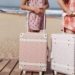 Outlet Olli Ella See-Ya Suitcase - Pink Daisies