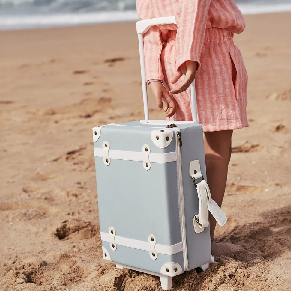 Cheap Olli Ella See-Ya Suitcase - Steel Blue