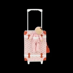 New Olli Ella See-ya Suitcase - Strawberry