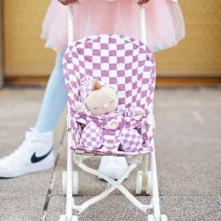 Online Olli Ella Sollie Stroller - Plum Check