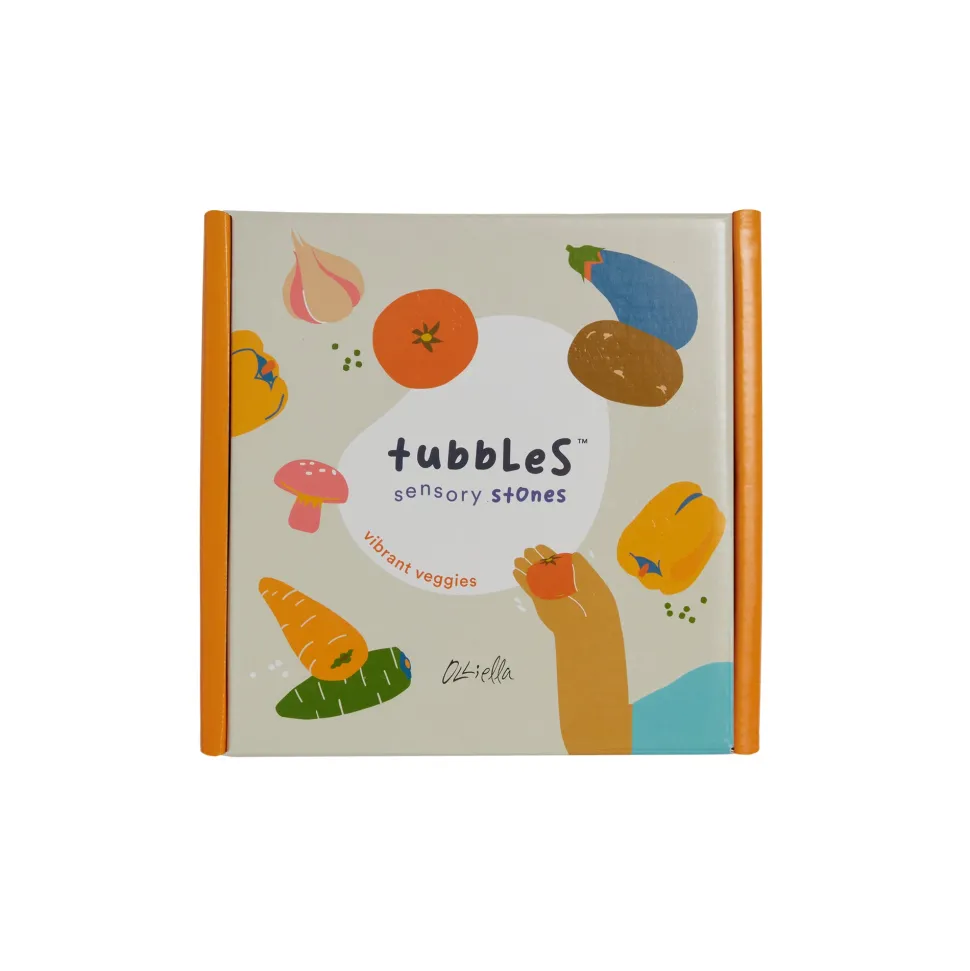 Best Sale Olli Ella Tubbles - Sensory Stones - Vibrant Veggies