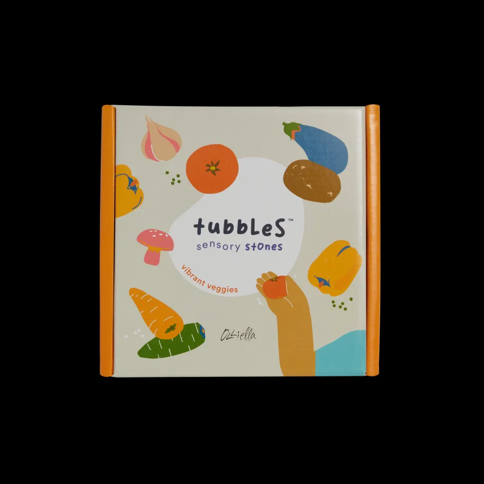 Best Sale Olli Ella Tubbles - Sensory Stones - Vibrant Veggies