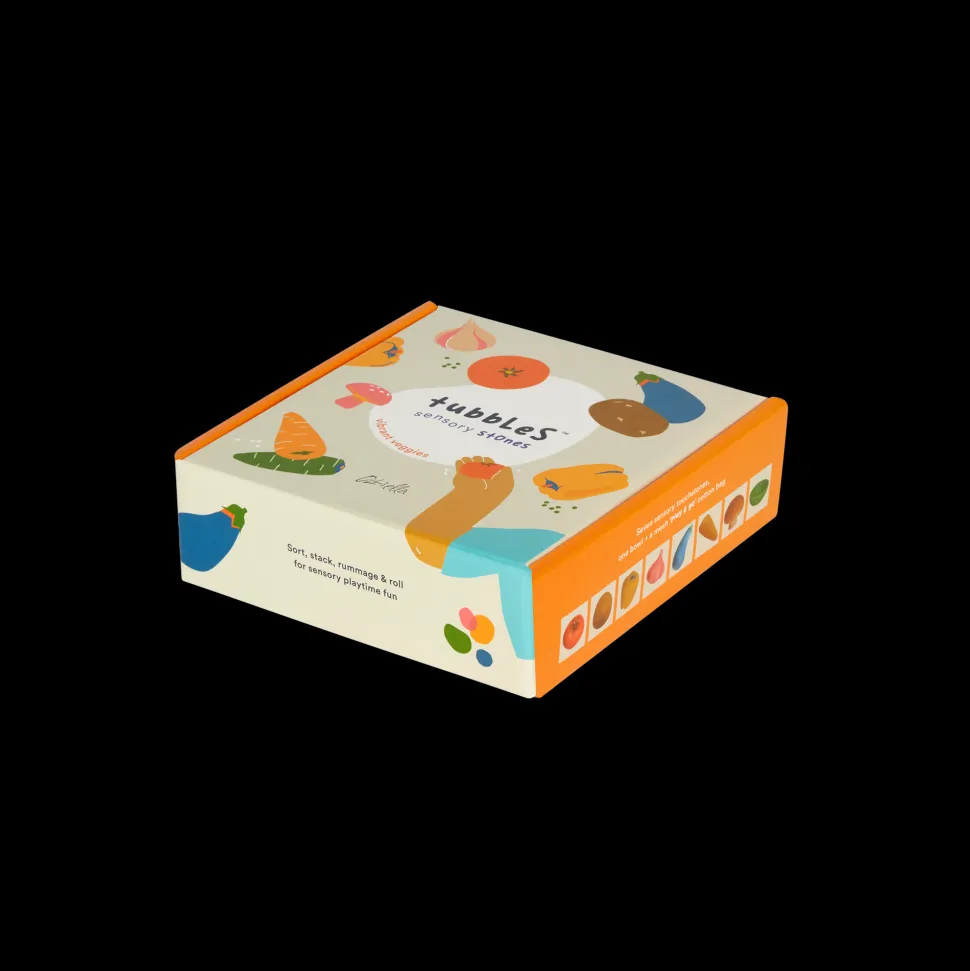 Best Sale Olli Ella Tubbles - Sensory Stones - Vibrant Veggies
